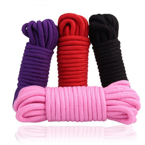 5m/10 m Cotton Rope Female Adult Sex products Slaves BDSM Bondage Soft Cotton Rope Adult Games Binding Rope Role-Playing Sex Toy ► Photo 1/6
