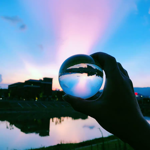 Crystal Ball, Optical Glass Reflective Spheres K9 Crystal Sphere Ball Decor Photography Ball, Clear Contact Juggling Ball ► Photo 1/6