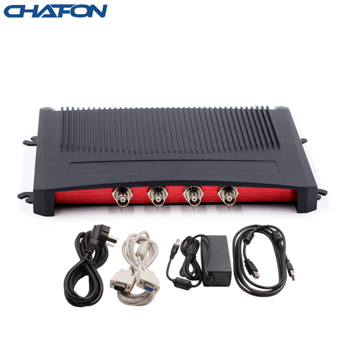 CHAFON Impinj R2000 fixed uhf rfid reader 4 ports with RS232 RJ45(TCPIP) USB interface provide free SDK for sports timing system ► Photo 1/6