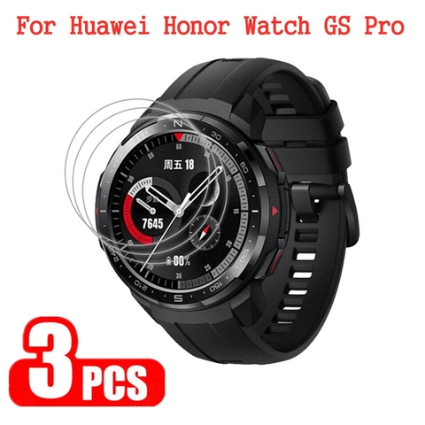 3Pcs Protective Film For Huawei Honor Watch GS Pro Smart Watch Full Cover Screen Protector Unthin 0.15mm Hydrogel Film Not Glass ► Photo 1/6