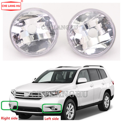 Car Fog Lamp Fit For Toyota Highlander 2011 2012 2013 Car-styling Front Bumper Fog Light Fog Lamp without Bulbs ► Photo 1/6