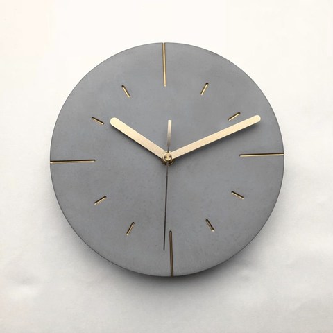 Round Concrete Wall Clock silicone clock New design cement craft mold Round design of cement clock wall clock silicone mold ► Photo 1/6