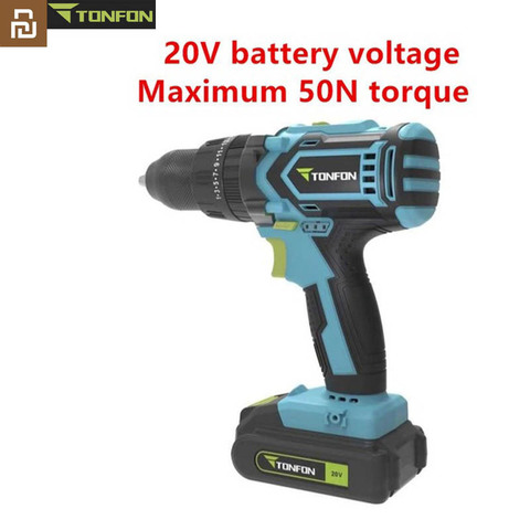 New Xiaomi Mijia Tonfon Wireless Electric Cordless Drill Impact Power Driver 12V/20V Battery 2 Speed Forward Reverse Rotation ► Photo 1/1