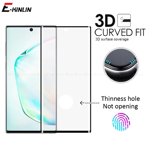 3D Curved Full Cover Screen Protector Unlock Fingerprint Film For Samsung Galaxy S20 Ultra S10 Note 10 Plus 5G Tempered Glass ► Photo 1/6