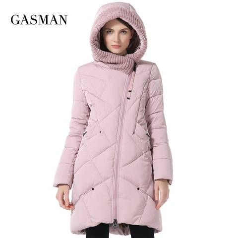 GASMAN 2022 Winter Collection Brand Fashion Thick Women Winter Bio Down Jackets Hooded Women Parkas Coats Plus Size 5XL 6XL 1702 ► Photo 1/6