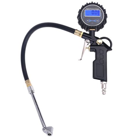 Car Digital Tire Inflator Pressure Gauge with Dual Head Chuck for AUTO RV Truck Motorcycle Bike Car Air Pump Compressor ► Photo 1/6