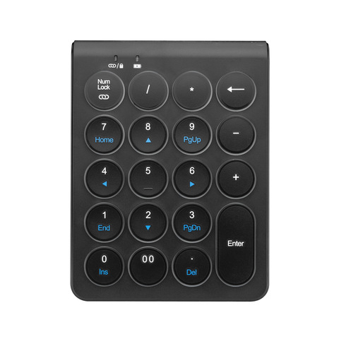 Mini Wireless Bluetooth Numeric Keypad for IPad Round Keycap Numeric Keyboard Numeric Keypad for Cash Register Finance Keyboard ► Photo 1/6