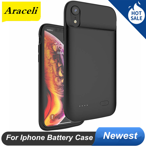 For iphone 6 6S 7 8 6 6S Plus 7 8 Plus X XS XR XS Max 11 11 Pro 11 Pro Max Battery Case Silicone Charger Smart Power Bank ► Photo 1/6