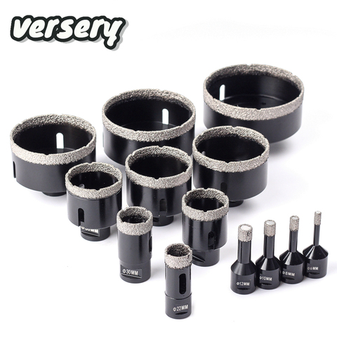 free shipping Versery 1PC M14 thread Dry Vacuum Brazed Diamond Drilling Core Bit Ceramic Tile Hole Saw Granite marble drill bits ► Photo 1/6