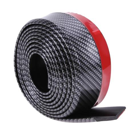 2.5M Car Bumper Lip Stickers Carbon Fiber Car Front Bumper Lip Rubber Car Bumper Protectors Exterior Mouldings Bumper Lip Strip ► Photo 1/6