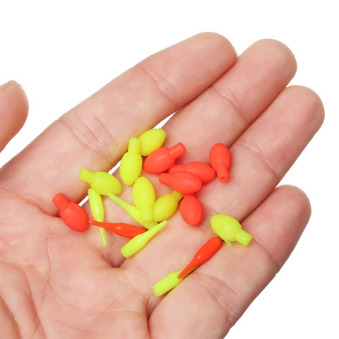 50 PCs Light Weight Fishing Floats Drift Tail Conspicuous Rubber Beans & Connectors Fishing Tackles Tools Accessories ► Photo 1/6