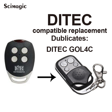 433MHz DITEC GOL4C Garage Door Opener Clone Remote Control  Fixed Code DITEC Transmitter Garage Command ► Photo 1/6