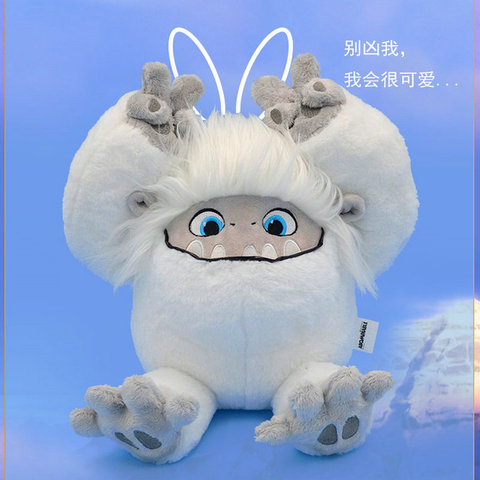 Cute Yeti Plush Toy Fluffy White Hair Snowman Monster Stuffed Animals Toys  Soft Plush Pillow Movie