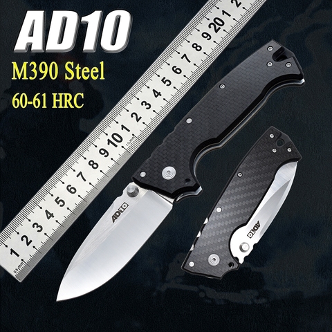 AD10 Pocket Folding Knife M390 Steel High Quality Outdoor Survival Camping Combat Military Edc Fishing Hiking Tool Paring Knife ► Photo 1/6