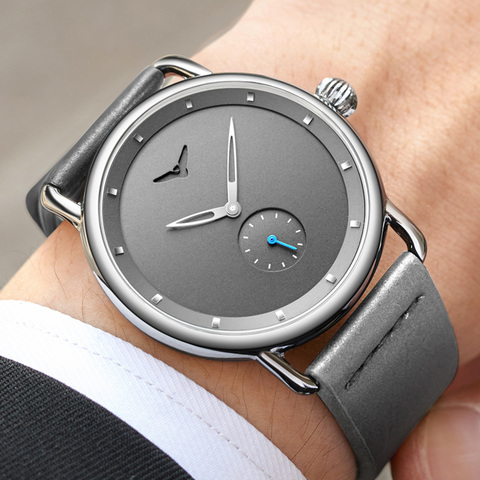 New Top Brand Fashion Casual Simple Men Watch Male Wristwatch Sports Clock Leather Waterproof Quartz Watch Men Relogio Masculino ► Photo 1/6