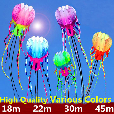 free shipping large jellyfish kite fly soft kite reel for adults walk in sky big octopus kite toys outdoor sport trilobites ► Photo 1/6