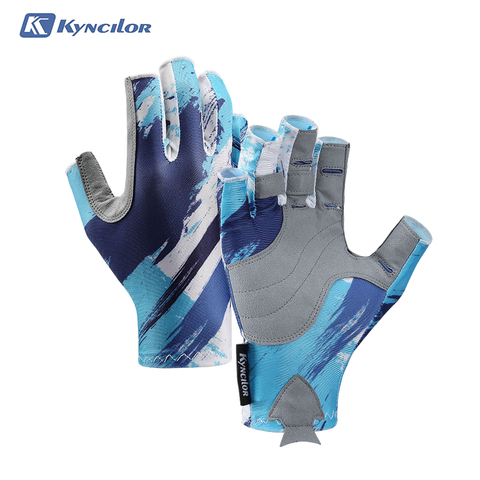 Kyncilor UV Protection Fingerless Breathable Fishing Gloves for Men Women Boating Cycling Sailing  Kayaking Padding Hiking ► Photo 1/6