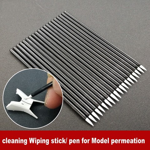 20pcs /lot Special Cleaning Wiping stick Wipe Pen for Gundam Military Model Hobby Building Hook line Permeation Tool ► Photo 1/3