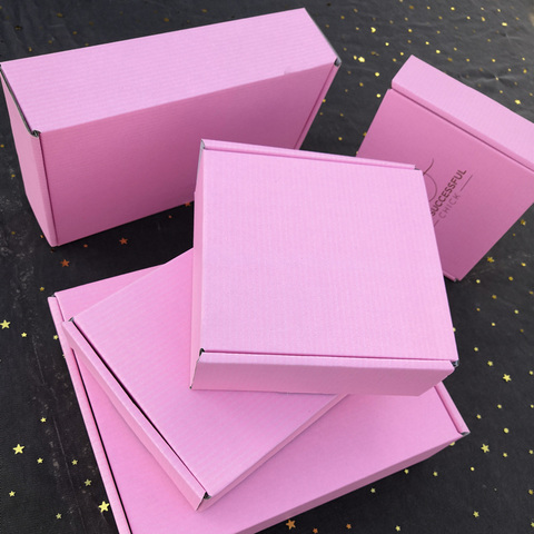 5pcs/10pcs/kraft box wholesale color package small gift box Wigs blank 3layer corrugated box can be customized size printed logo ► Photo 1/6