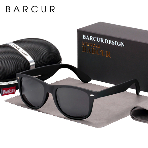 BARCUR Retro Glasses Men Sunglasses Vintage Fashion Classic Brand Glasses Women Sunglasses Unisex UV400 Oculos de sol ► Photo 1/6