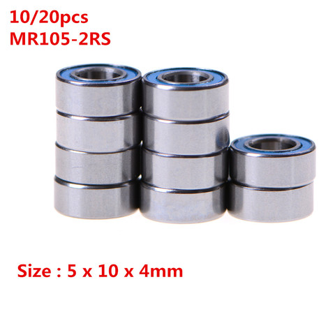 10/20PCS MR105-2RS 5x10x4 Mm Miniature Ball Bearings  ► Photo 1/6