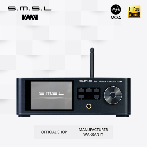 SMSL DP5 High Fidelity Network Music Player ES9038PRO MQA 32 bit/ 384 kHz DSD256 Bluetooth 4.0 Support Windows ► Photo 1/6