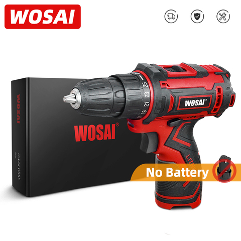 WOSAI MT Series 12V Cordless Drill Driver Screwdriver Mini Wireless Power Driver DC Lithium-Ion Battery 25+1 Settings ► Photo 1/6