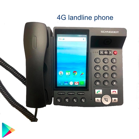 LTE 4G Fixed Wireless landline Android 8.0 with 4G SIM network videophone glob universal elderly WIFI video mobile phone ► Photo 1/6