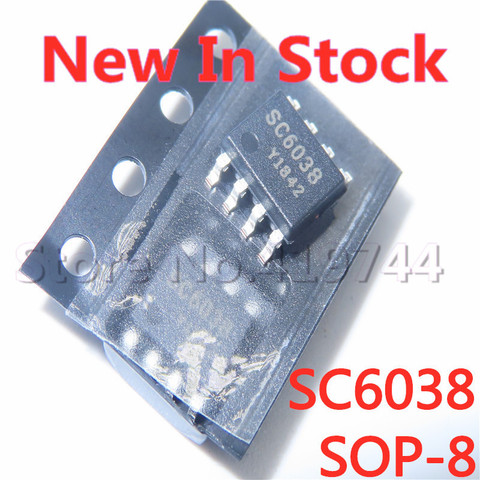 5PCS/LOT SC6038 SOP-8 dual-cell lithium battery charging chip In Stock NEW original IC ► Photo 1/1