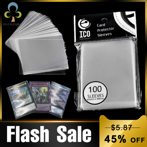 100pcs/pack 65x90mm Card Sleeve Cards Protector Unsealed Game Sleeves