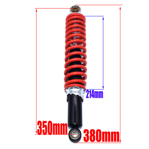 350mm/13.8in Rear Shock Absorber Universal Fit for Dune Buggy Quad Dirt Bike ATV Aluminium Alloy Shock Spring Suspension New ► Photo 1/6