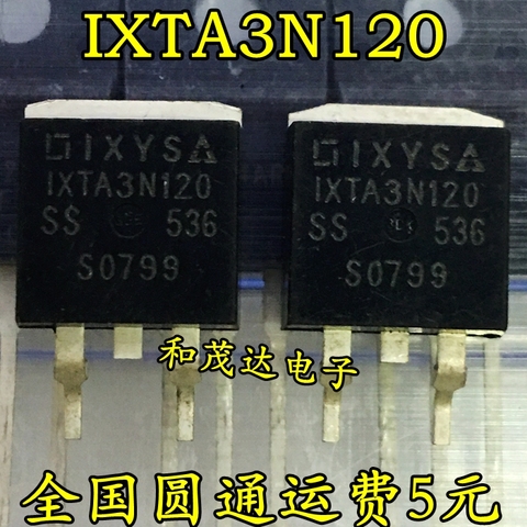 Original New 5PCS / IXTA3N120 1200V 3A TO-263 3N120 TO263 ► Photo 1/4