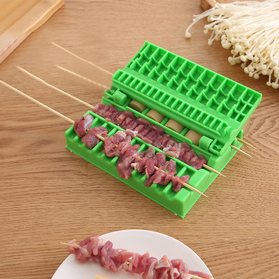 Barbecue Stringer Skewers Kebab Maker Box Machine Beef Meat Vegetable String Grill Barbecue Kitchen Accessories BBQ Gadget ► Photo 1/5