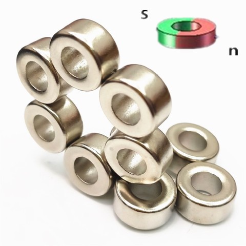 8PCS Magnet Ring Diametrically 12.7x6.35x6.35 mm Neodymium Permanent Magnets  NdFeB Diameter magnet 12.7mm x 6.35mm x6.35mm ► Photo 1/6