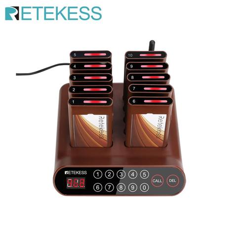 Retekess T116A Pager Restaurant With 10 Buzzers Support 998 Pagers For Restaurant Clinic Food Truck Waiter Calling System ► Photo 1/6