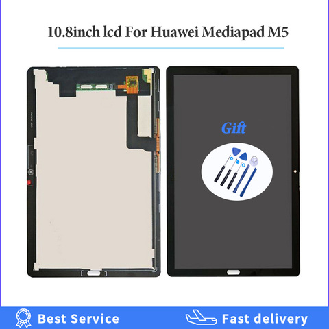 High Quality For Huawei Mediapad M5 Pro 10.8'' CMR-AL19 CMR-W19 CMR-W09 LCD display + touch screen digitizer assembly Replace ► Photo 1/1