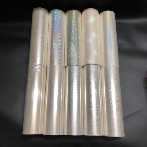 120M Holographic Transparent Hot Stamping Foil Paper Rolls for Laminator Heat Transfer Laser Printer Card Craft Paper 21cm wide ► Photo 1/6