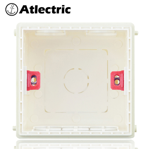 Atlectric Internal Mount Box Adjustable Mounting Box 86mm*86mm Type Wall Switch Socket Installation Cassette Box Wiring Back Box ► Photo 1/6