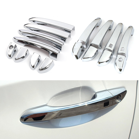 Chrome Door Handle Trim Cover For Hyundai Tucson 2015 2016 2017 2022 Car Detector Stick Styling ► Photo 1/4