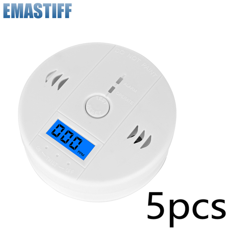 Home Security 85dB Warning High Sensitive LCD Photoelectric Independent CO Gas Sensor Carbon Monoxide Poisoning Alarm Detector ► Photo 1/6