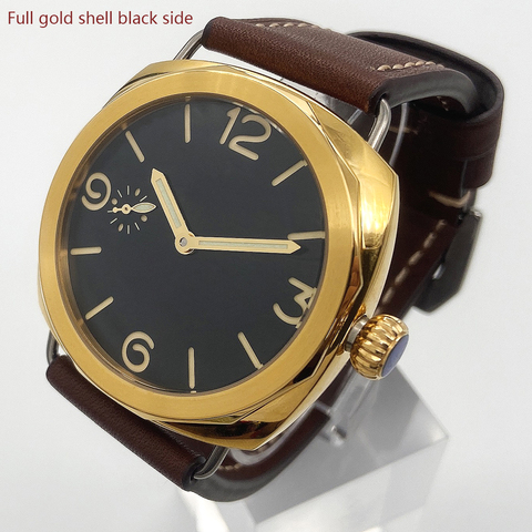 Men's Mechanical Watch 47mm 316 Stainless Steel Polished Case 17 Jewelry Mechanical Manual Movement Luminous Hand 50m Waterproof ► Photo 1/6