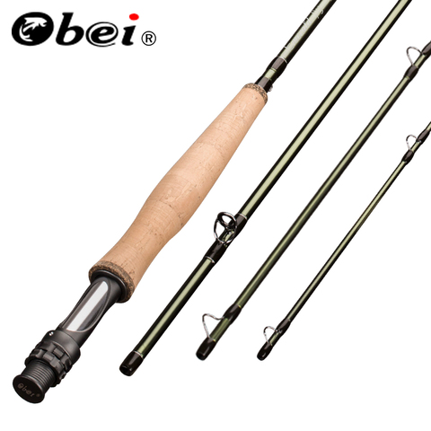 Obei Emerald  Fly Fishing Rod 8/9/10FT Light Weight Travel  Fly Rod Carbon Fiber Rod Medium Fast  4/5/6/7#Action River Fishing ► Photo 1/6
