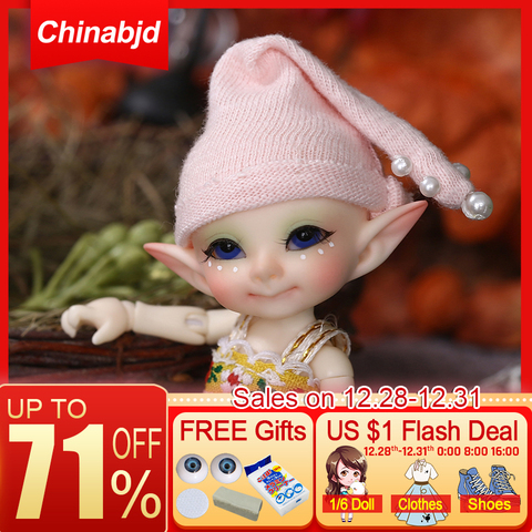 Free Shipping Fairyland FL Realpuki Pupu Doll BJD 1/13 Pink Smile Elves Toys ► Photo 1/6