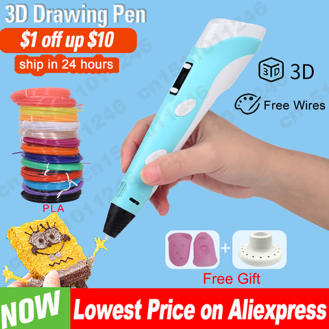 3D Pen for Children 3D Drawing Printing Pen with LCD Screen Compatible PLA Filament Toys for Kids Christmas Birthday Gift ► Photo 1/6