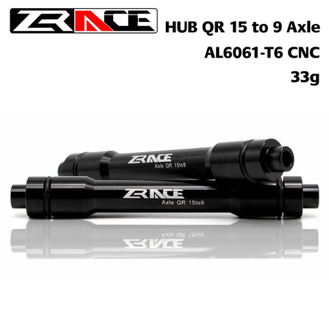 ZRACE QR 15mm HUB Convert to 9mm Axle Adapter / 12mm HUB  Convert to 9mm Axle Adapter for MTB and ROAD Front HUB QR 15 to 9 Axle ► Photo 1/6