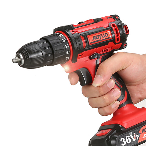 12 18 36V Cordless Electric Screwdriver Lithium Drill Mini Wireless Power Driver DC High capacity Battery ► Photo 1/6