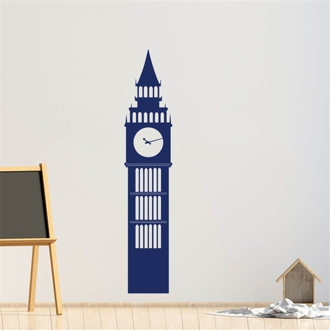 London Big Ben Travel Landmarks Wall Sticker Living Room Kids Room United Kingdom England Big Ben Clock Wall Decal Vinyl Deocr ► Photo 1/6