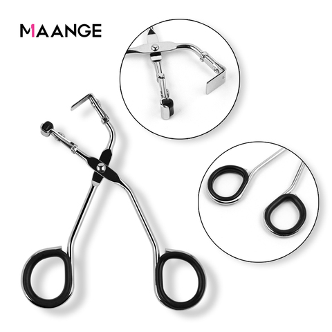 MAANGE 1Pc Professional Eyelash Curler Folded False Eyelash Aids Nature Curl Stainless Steel Cosmetic Makeup Tools Accessories ► Photo 1/6