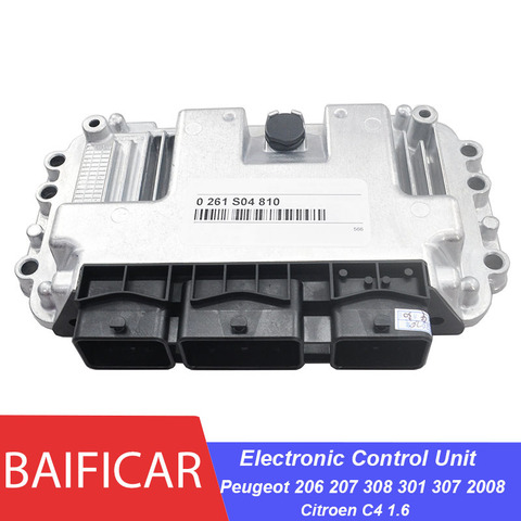 Baificar Brand Genuine ECU Electronic Control Unit Computer Board 0261S04810 For Peugeot 206 207 308 301 307 2008 Citroen C4 1.6 ► Photo 1/6