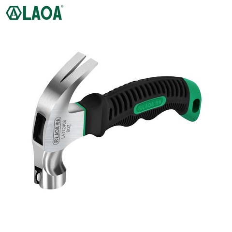 LAOA 8OZ Mini Claw Hammer for Woodworking TPR Handle Multifunction Shockproof Stainless Steel Hammer Hand Tools ► Photo 1/6